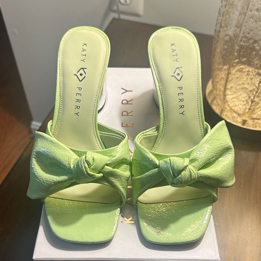 Katy Perry Collections Lime Green Bow Heels